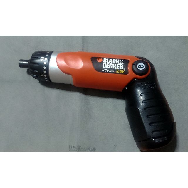 BLACK & DECKER KC9039 3-Position Cordless Screwdriver 3.6V With Charger