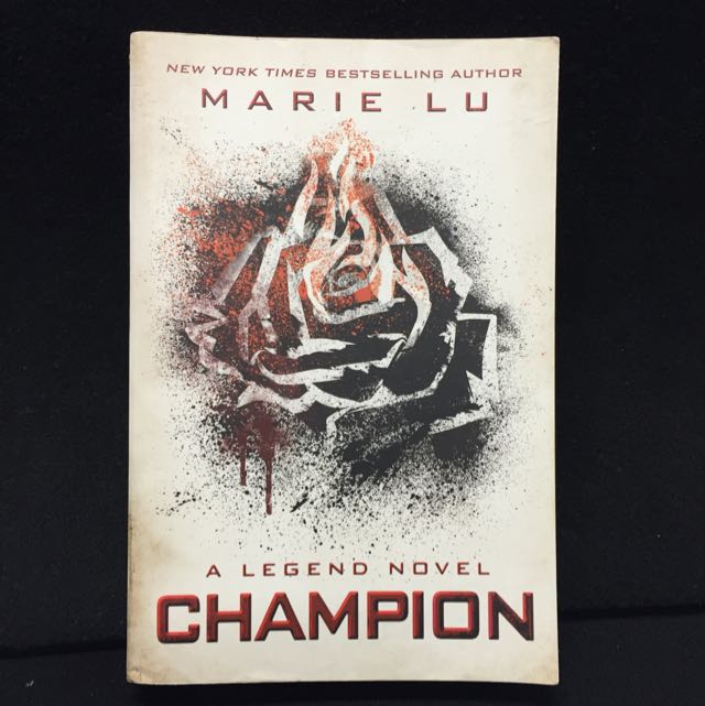 Champion Marie Lu Paperback Books Stationery Fiction On