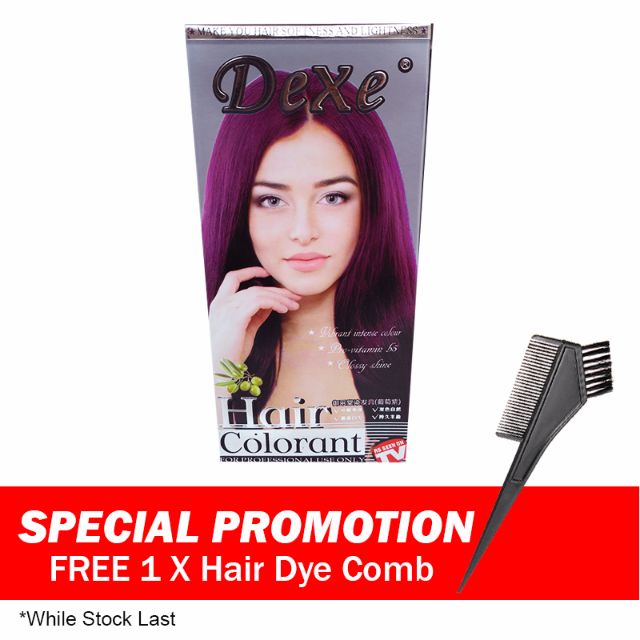 Dexe Permanent Hair Color Cream Hair Dyeing Grape Purple Subaru