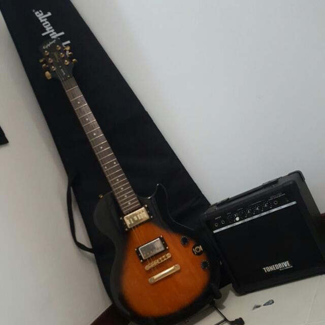 Electronic Guitar Epiphone Full Set Chinese New Year Promotion Music Media On Carousell