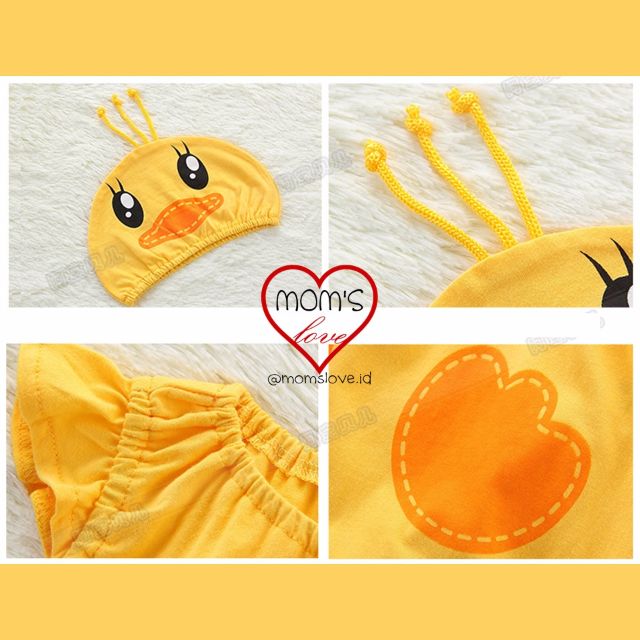 Jumper Romper Jumpsuit Overall Baju Kostum Bayi Anak Motif Bebek Duck Code Bb09 Bayi Anak Baju Bayi Di Carousell
