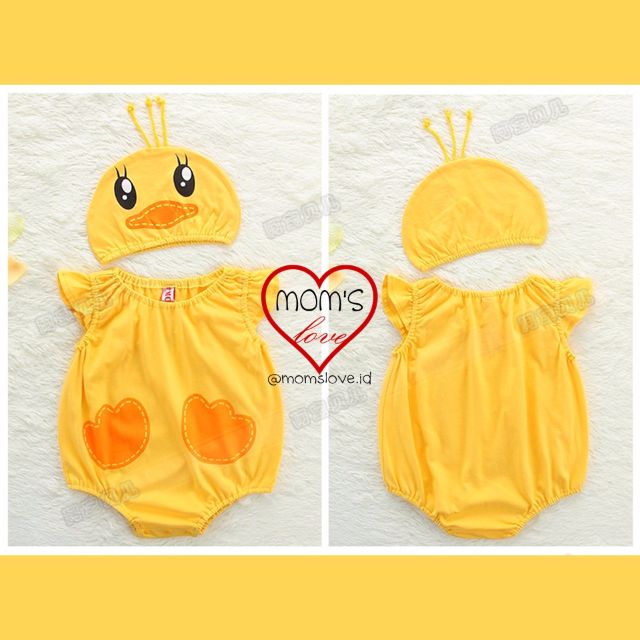 Jumper Romper Jumpsuit Overall Baju Kostum Bayi Anak Motif Bebek Duck Code Bb09 Bayi Anak Baju Bayi Di Carousell