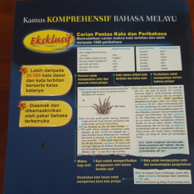 Kamus Komprehensif Bahasa Melayu Books Stationery Fiction On Carousell
