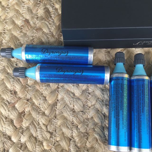 St DuPont Lighter Box, Flint, Dupongas Butane Refill, Card, User Manual