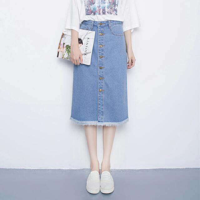 Denim skirt 3/4 top