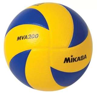 Mikasa MVA 200 Volleyball (Blue/Yellow)
