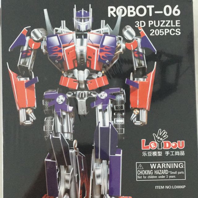 3d puzzle transformers