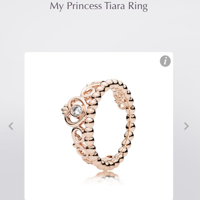 Pandora princess cheap ring collection