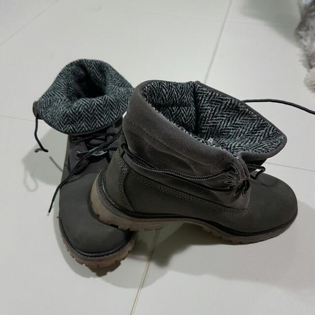 grey ladies timberland boots
