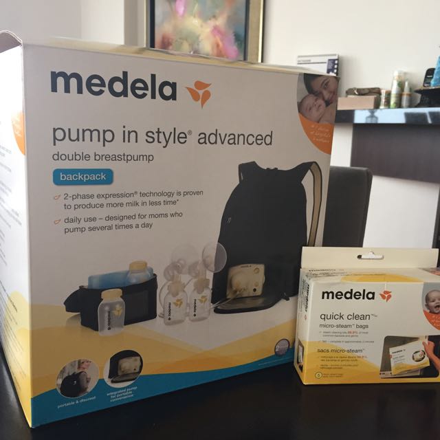 medela in style advanced double breast pump