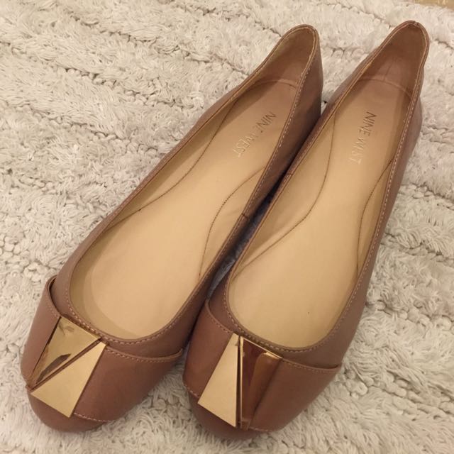 nine west pink flats