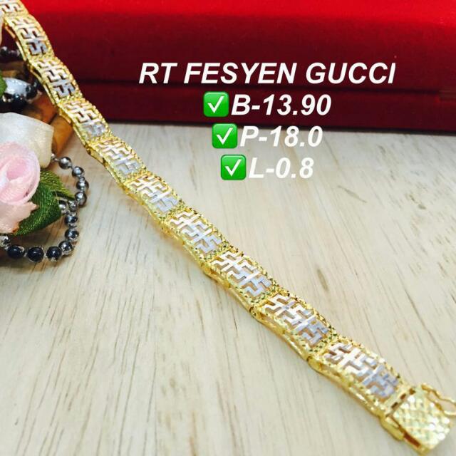 Rantai Tangan Gucci Emas 916 Women S Fashion Jewellery On Carousell