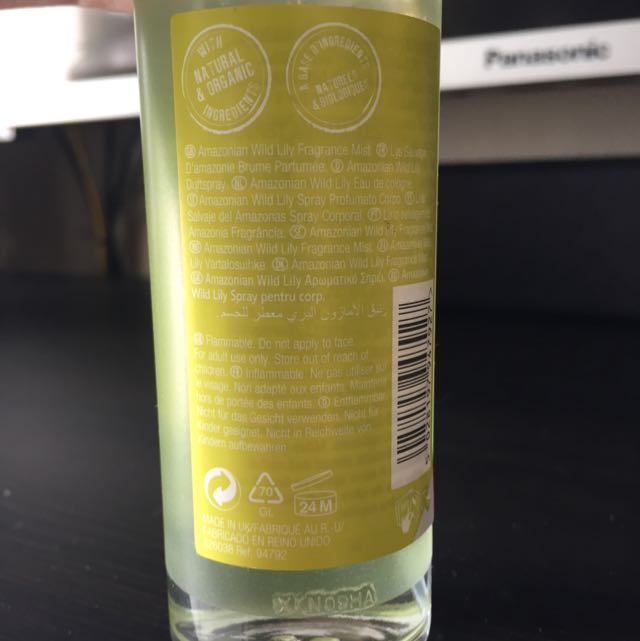 The Body Shop Amazonian Wild Lily Fragrance Mist, Beauty & Personal
