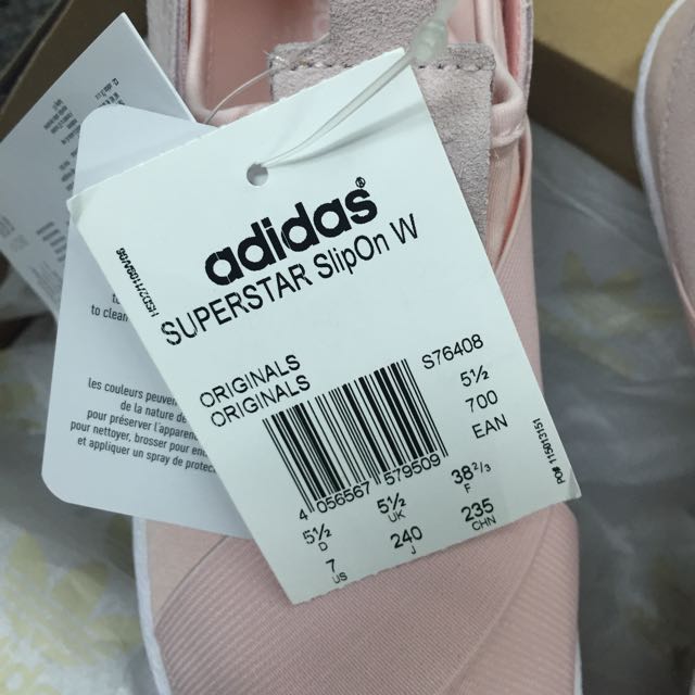 SOLD AUTHENTIC ADIDAS SUPERSTAR SLIP ON IN HALO PINK Women s Fashion Footwear Sneakers on Carousell