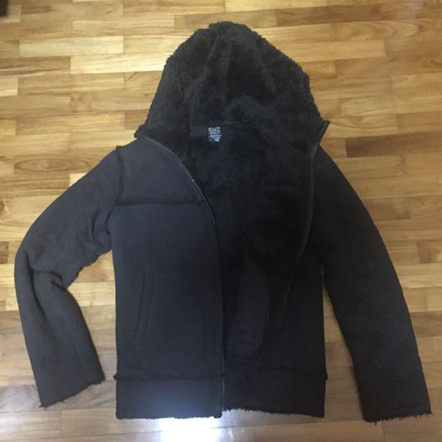 Fleece Jacket (with hood) from Uniqlo, Men's Fashion, Tops & Sets ...