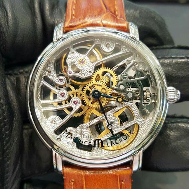 Maurice lacroix skeleton outlet gold
