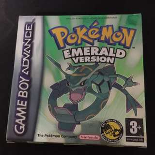 GBA Pokémon Emerald Box Only