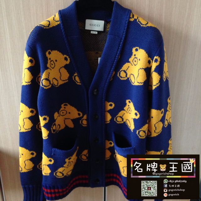 gucci teddy bear cardigan