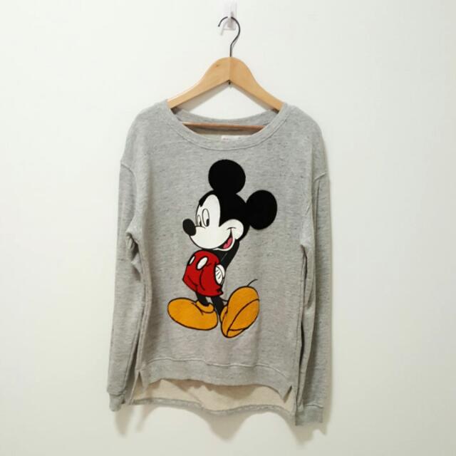 bershka mickey mouse sweatshirt