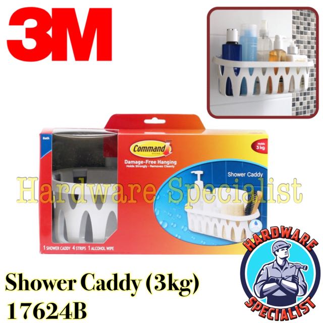 Brand New 3m Command Bathroom Organization Shower Caddy 17624b Photo
