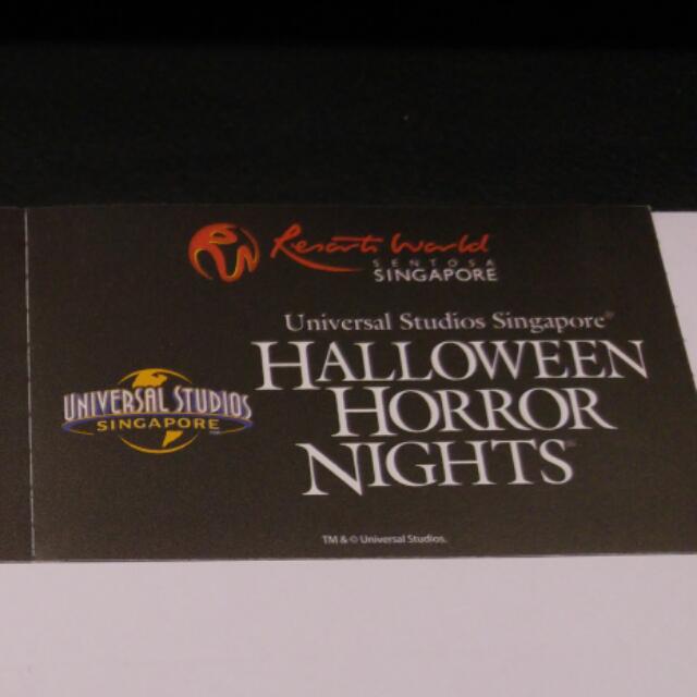 Halloween Horror Nights 6 Admission Pass 4 Tickets, Tickets