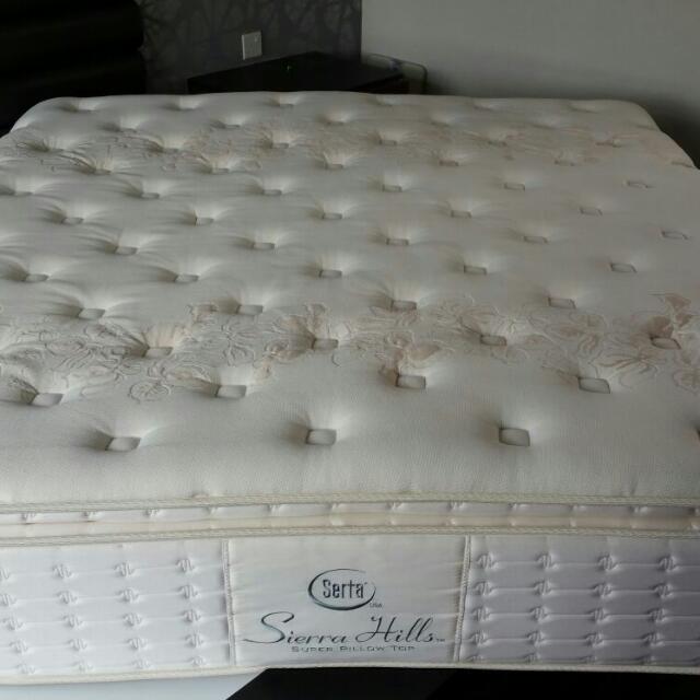 King Size Serta Mattress Bench Furniture On Carousell