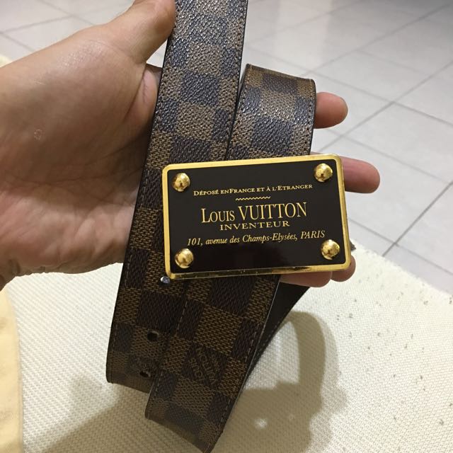 LV belt men , Men's Fashion, Tops & Sets, Formal Shirts on Carousell