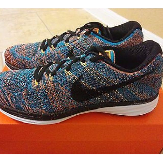 Nike Flyknit Lunar 3 Multicolor Blue Orange Lagoon Women s Fashion Footwear Sneakers on Carousell