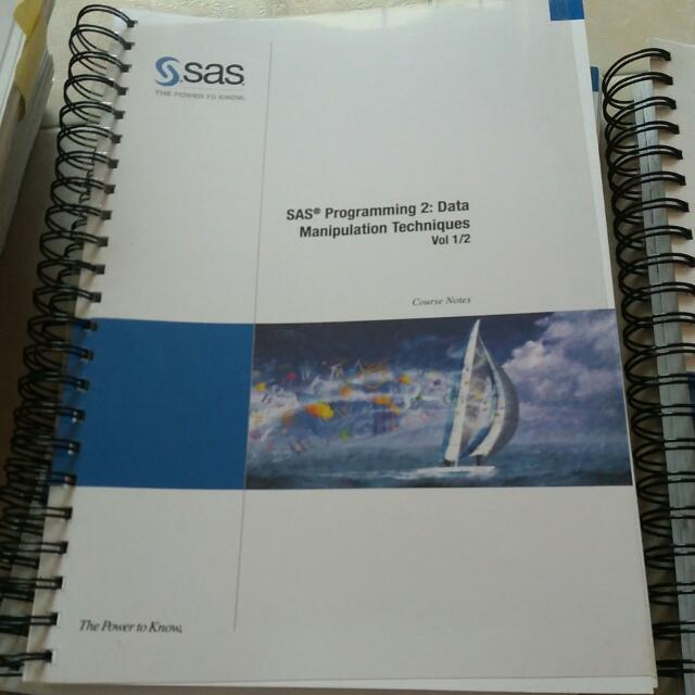 SAS Course Notes (Category: Textbooks) located in Singapore. Submitted by timothy.soh.75 (Listing ID 73346515, Image 1). Description: Various course notes for SAS Price is for each item -SAS Data Integration Studio : Fast Track -Creating Business Intelligence for your Organization: Fast Track.