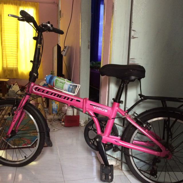 Sepeda Lipat Element Type Virus Pink Sports Bicycles On Carousell