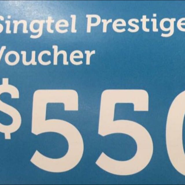 SingTel Prestige Voucher $550, Tickets & Vouchers, Vouchers on Carousell