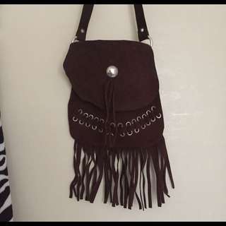 Leather Tassel Bag