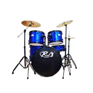 RJ Drum Set with Ride Cymbals (Blue)