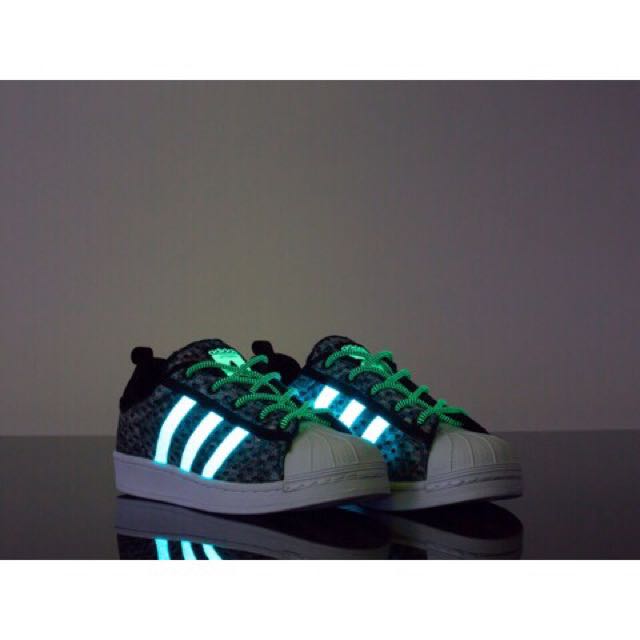 Authentic Adidas Superstar Glow In The 