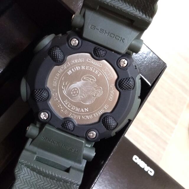 Authentic Casio G shock Mudman G 9000 3VDR Matt Olive Green Gshock