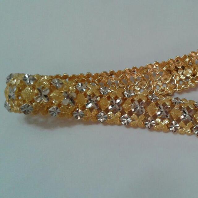 Gelang Emas 916, Women's Fashion, Jewelry & Organisers ...