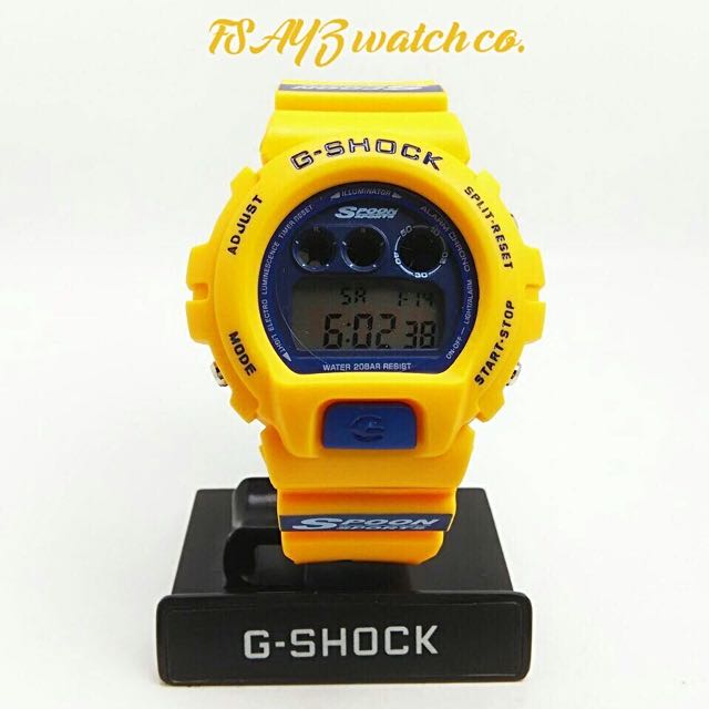 G Shock DW 6900 SPOON yellow Edition
