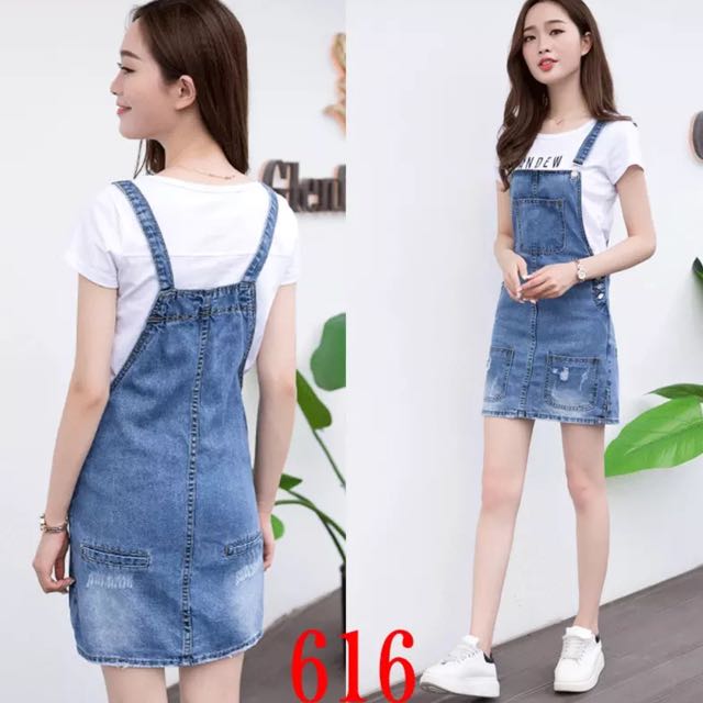 jean jumper dress