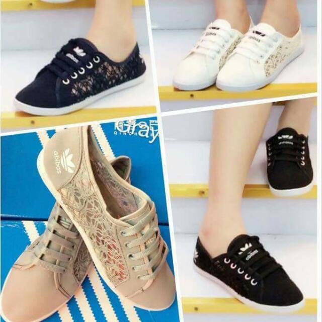 Korean abibas lace shoes, Women's Fashion, Footwear, Sneakers on Carousell