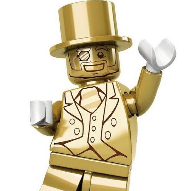 mr gold lego man