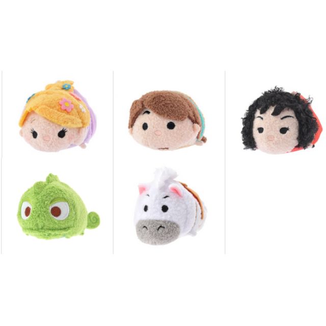 PO Japan Disney Tsum Tsum Tangled Rapunzel Flynn Rider Pascal Maximus Mother Gothel