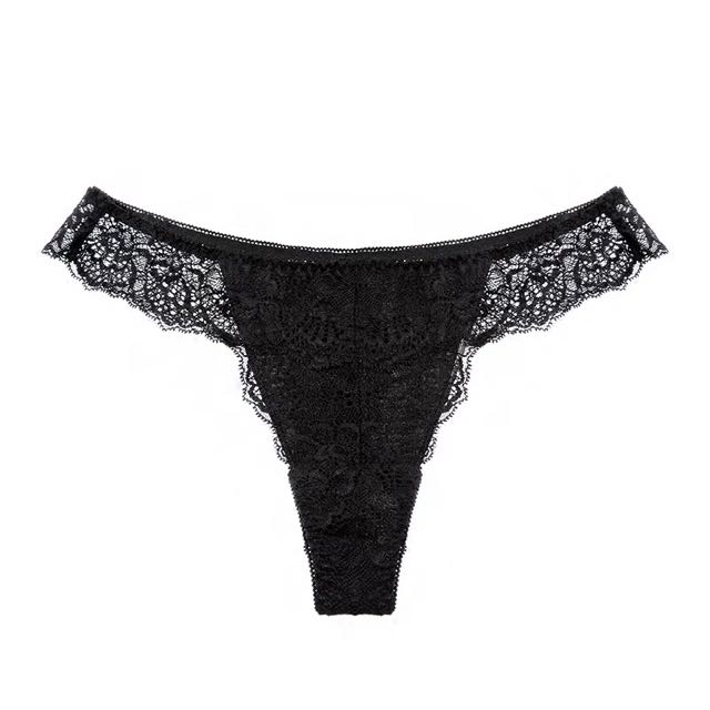 black lace thongs