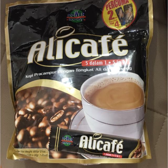 Alicafe 5 In 1 With Tongkat Ali Food Drinks Beverages On Carousell