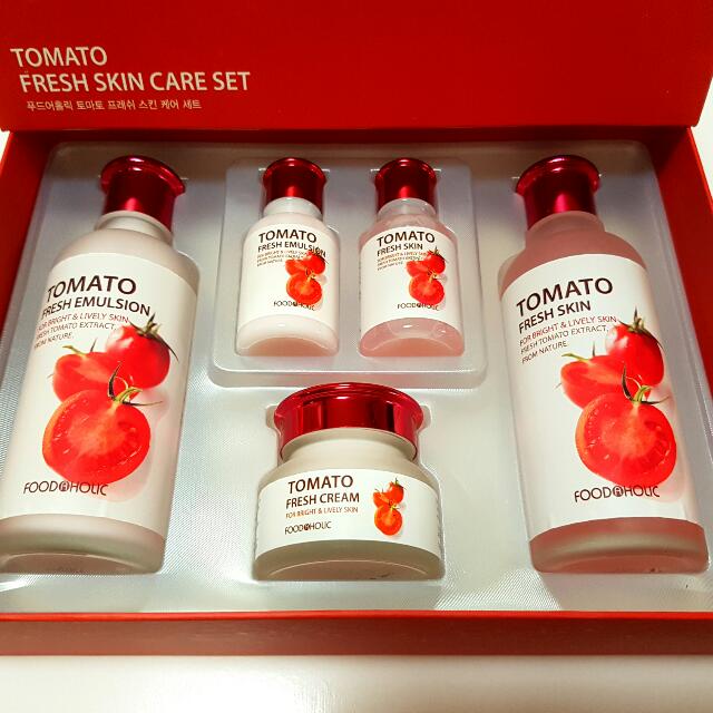 set tomato skincare