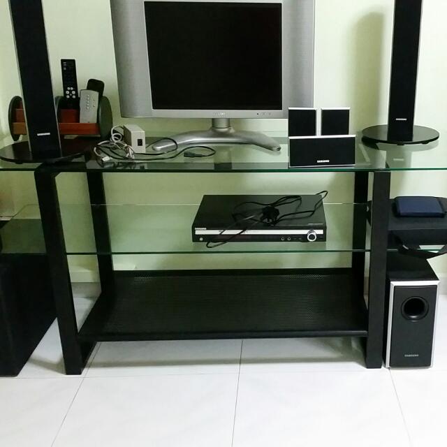 Ikea 2 Tier Glass Tv Console Or Tv Rack Furniture On Carousell A television (tv) is essential in any household as it is both a source of entertainment and information. carousell