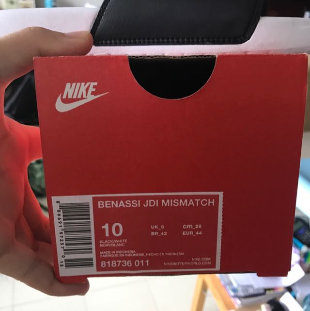 Nike Benassi Slides JDI Mismatch US10