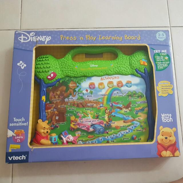 Vtech Disney Press And Play Learning Board Hobbies Toys Toys Games On Carousell