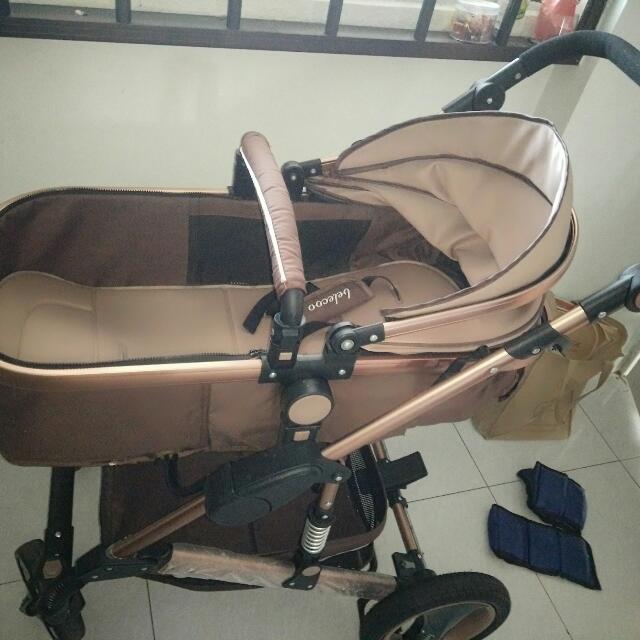 belecoo stroller rose gold