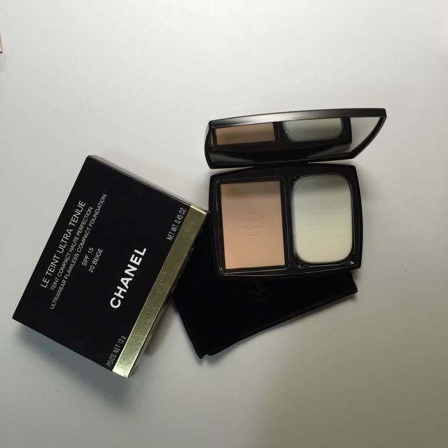 Chanel Le Teint Ultra Tenue Compact Foundation Broad Spectrum SPF 15/20  Beige (U.P. $83.54), Beauty & Personal Care, Face, Makeup on Carousell