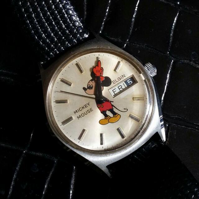 Elgin mickey hot sale mouse watch